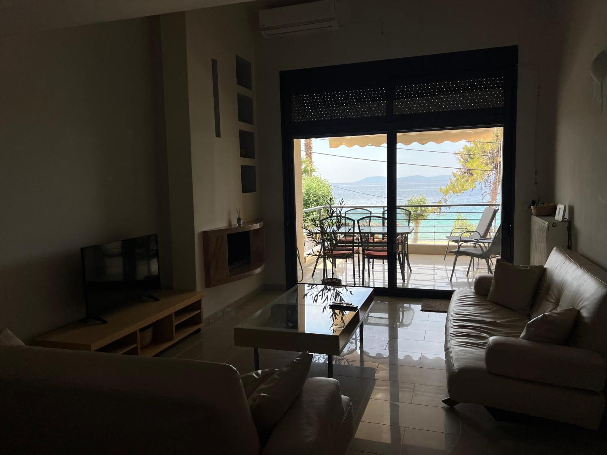 Two-Storey Beachfront Maisonette Toroni Extérieur photo